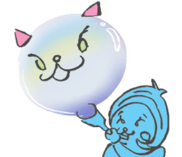 Japanese Cosplay Cat, Russianblue RB3.1 sticker #6914432