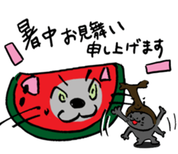 Japanese Cosplay Cat, Russianblue RB3.1 sticker #6914433