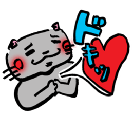 Japanese Cosplay Cat, Russianblue RB3.1 sticker #6914440