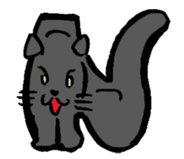 Japanese Cosplay Cat, Russianblue RB3.1 sticker #6914449
