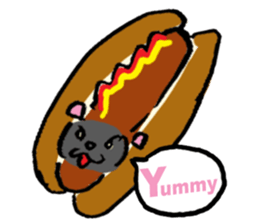 Japanese Cosplay Cat, Russianblue RB3.1 sticker #6914451