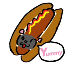 Japanese Cosplay Cat, Russianblue RB3.1 sticker #6914451