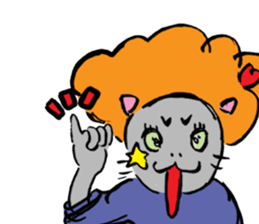 Japanese Cosplay Cat, Russianblue RB3.1 sticker #6914453