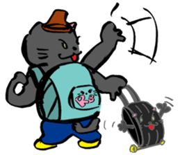 Japanese Cosplay Cat, Russianblue RB3.1 sticker #6914454