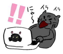 Japanese Cosplay Cat, Russianblue RB3.1 sticker #6914455