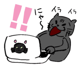 Japanese Cosplay Cat, Russianblue RB3.1 sticker #6914455
