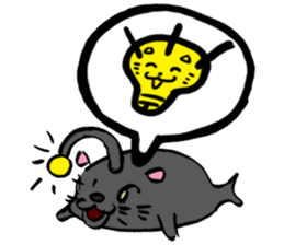 Japanese Cosplay Cat, Russianblue RB3.1 sticker #6914458