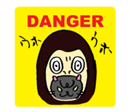 Japanese Cosplay Cat, Russianblue RB3.1 sticker #6914460