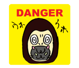 Japanese Cosplay Cat, Russianblue RB3.1 sticker #6914460