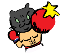 Japanese Cosplay Cat, Russianblue RB3.1 sticker #6914461