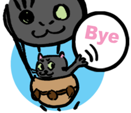 Japanese Cosplay Cat, Russianblue RB3.1 sticker #6914466