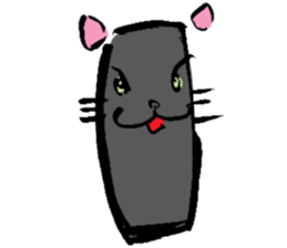 Japanese Cosplay Cat, Russianblue RB3.1 sticker #6914467