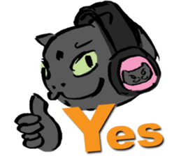 Japanese Cosplay Cat, Russianblue RB3.1 sticker #6914471