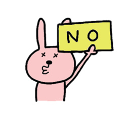 Pretty rabbit of the front tooth sticker #6914513