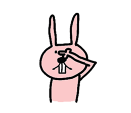 Pretty rabbit of the front tooth sticker #6914517