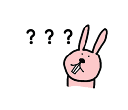 Pretty rabbit of the front tooth sticker #6914518