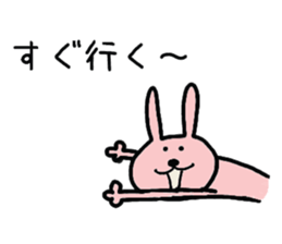 Pretty rabbit of the front tooth sticker #6914519