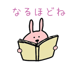 Pretty rabbit of the front tooth sticker #6914522