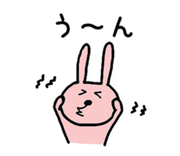 Pretty rabbit of the front tooth sticker #6914524