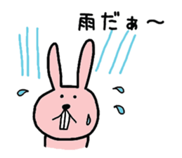 Pretty rabbit of the front tooth sticker #6914528