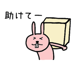 Pretty rabbit of the front tooth sticker #6914529