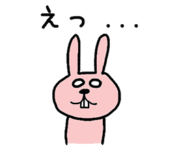 Pretty rabbit of the front tooth sticker #6914530