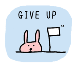 Pretty rabbit of the front tooth sticker #6914545