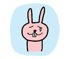 Pretty rabbit of the front tooth sticker #6914547