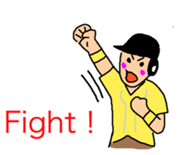 Baseball big loving gather(English). sticker #6914752