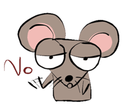 Noo rat rat' sticker #6915337