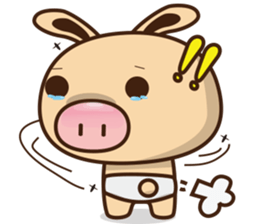 Pig Bunny Baby(Everyday life) sticker #6915482