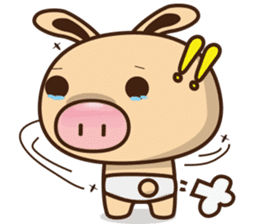 Pig Bunny Baby(Everyday life) sticker #6915482