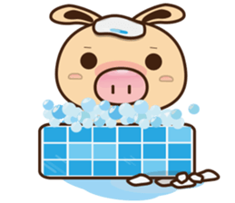 Pig Bunny Baby(Everyday life) sticker #6915485