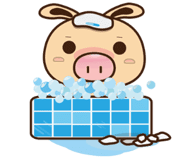 Pig Bunny Baby(Everyday life) sticker #6915485