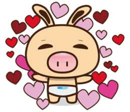 Pig Bunny Baby(Everyday life) sticker #6915490