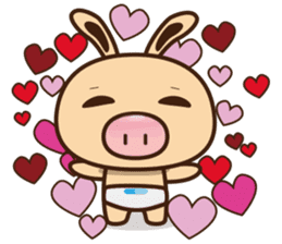 Pig Bunny Baby(Everyday life) sticker #6915490