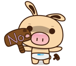 Pig Bunny Baby(Everyday life) sticker #6915500