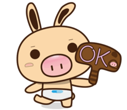 Pig Bunny Baby(Everyday life) sticker #6915502