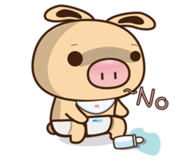 Pig Bunny Baby(Everyday life) sticker #6915507