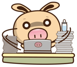 Pig Bunny Baby(Everyday life) sticker #6915508