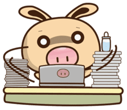Pig Bunny Baby(Everyday life) sticker #6915508