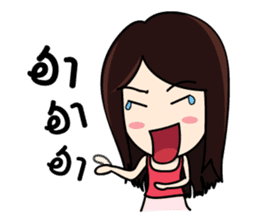 Bai Tony girl many emotions sticker #6915598