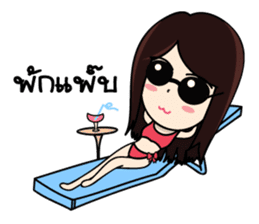 Bai Tony girl many emotions sticker #6915607