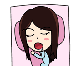 Bai Tony girl many emotions sticker #6915611