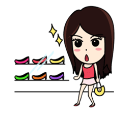 Bai Tony girl many emotions sticker #6915625