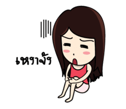 Bai Tony girl many emotions sticker #6915628
