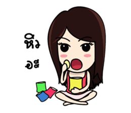 Bai Tony girl many emotions sticker #6915629