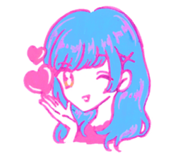 Kawaii girl Sticker sticker #6916074