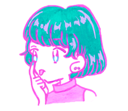 Kawaii girl Sticker sticker #6916084