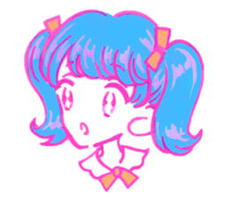 Kawaii girl Sticker sticker #6916108